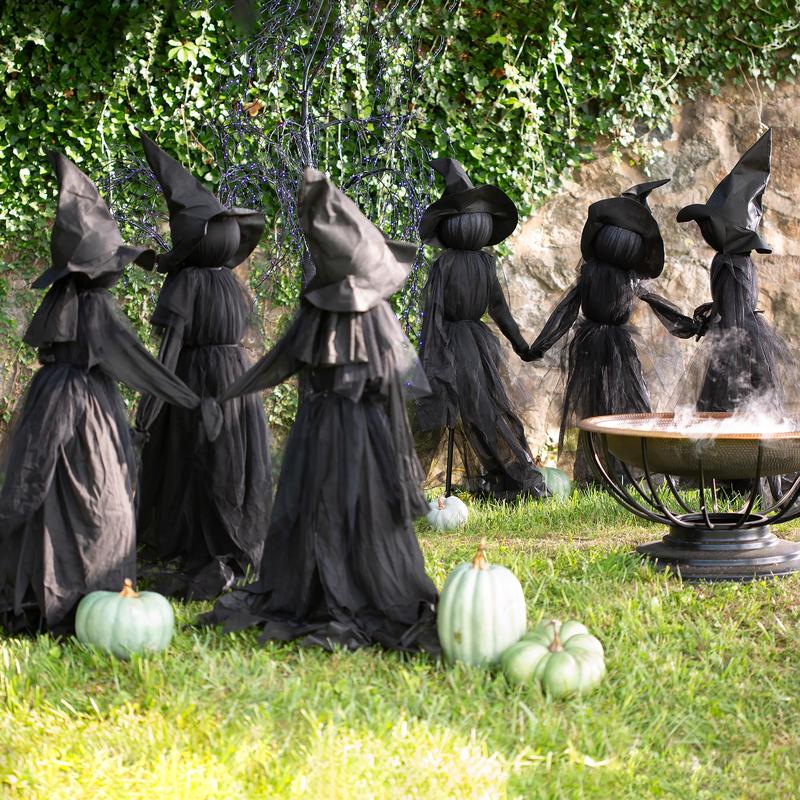 🔥🎃2025 Halloween Sale 🧙♀️Lighted Halloween Witch Stakes
