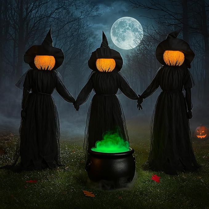 🔥🎃2025 Halloween Sale 🧙♀️Lighted Halloween Witch Stakes