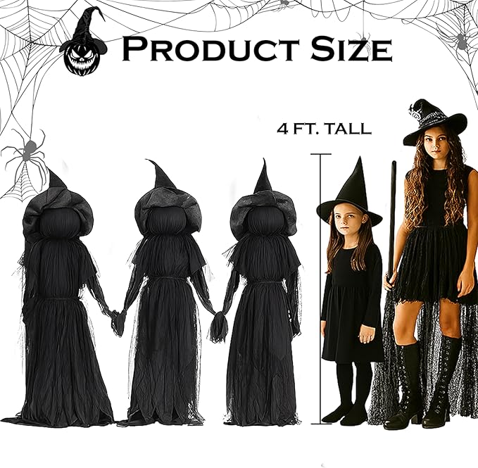🔥🎃2025 Halloween Sale 🧙‍♀️Lighted Halloween Witch Stakes