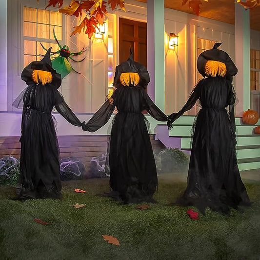 🔥🎃2025 Halloween Sale 🧙‍♀️Lighted Halloween Witch Stakes